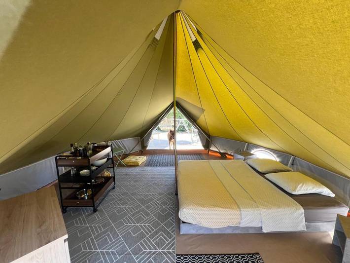 Tente pour 3 personnes, avec jardin, animaux acceptés en Corse - 2