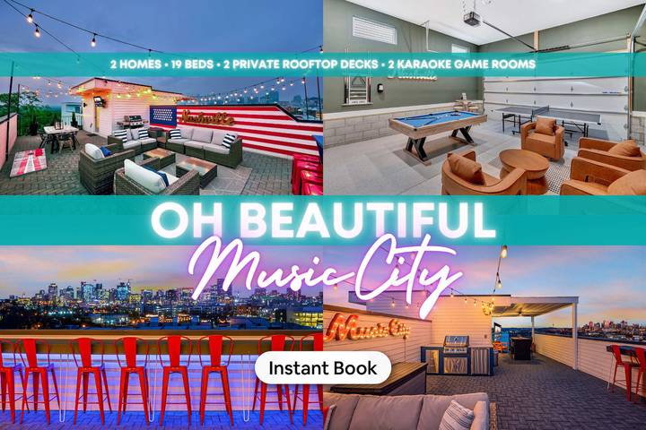 Vacation house for 24 people, with balcony, kid friendly in Nashville