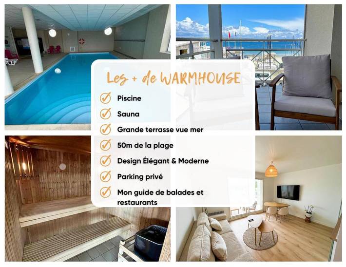 Gîte pour 4 personnes, avec piscine et sauna ainsi que vue et terrasse, animaux acceptés dans Office De Tourisme De Plougonvelin - 4