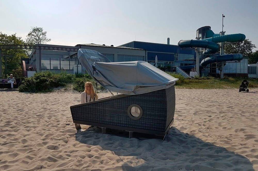 Ganze Wohnung, Schlafstrandkorb für 2 Gäste mit 3m² in Eckernförde in Eckernförde Hauptstrand, Rendsburg-Eckernförde