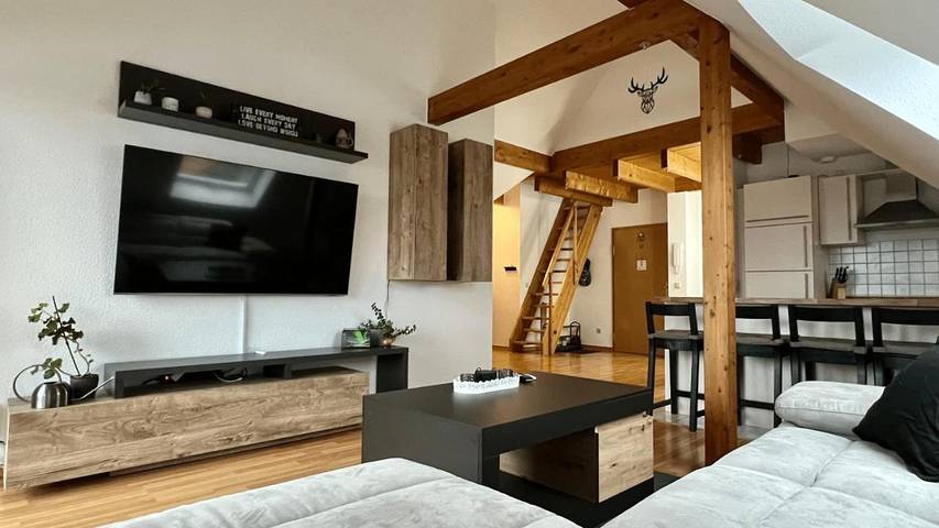 Ferienwohnung für 5 Personen, mit Balkon und Terrasse sowie Garten und Ausblick