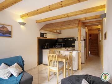 Gîte pour 3 personnes, avec jardin à Abriès