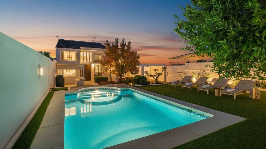 Villa voor 6 personen, met Balkon/Terras en Zwembad in Malaga