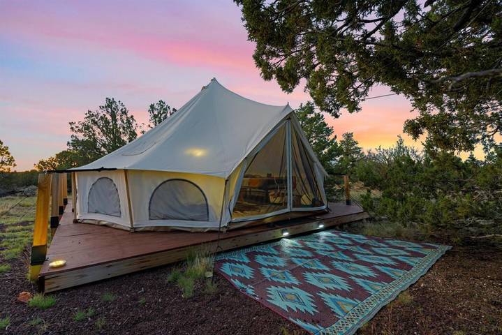 Camping voor 4 personen, met uitzicht en balkon in het Nationaal Park Grand Canyon