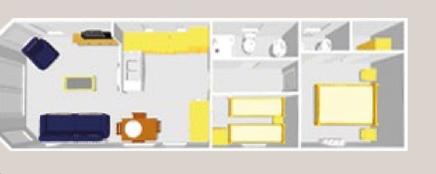 Static Caravan 2 Bed Sleeps 6 Overlooking Water in Northampton, Northamptonshire