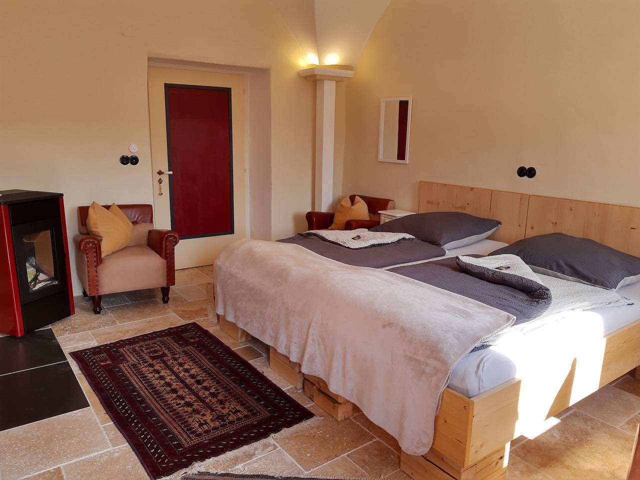 "Gerolamo Cardano" (Doppelzimmer, Pension an der Klosterpforte) in Steingaden, Bayerische Alpen