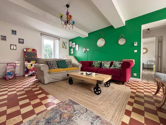 Ferienhaus für 6 Personen, mit Terrasse und Garten sowie Ausblick in Vierville-sur-Mer