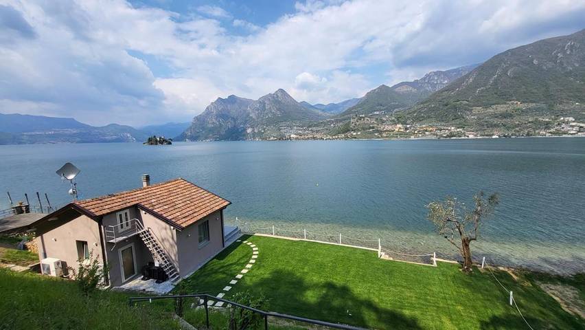 Ferienhaus für 6 Personen, mit Terrasse und Garten sowie Seeblick und Ausblick in Monte Isola