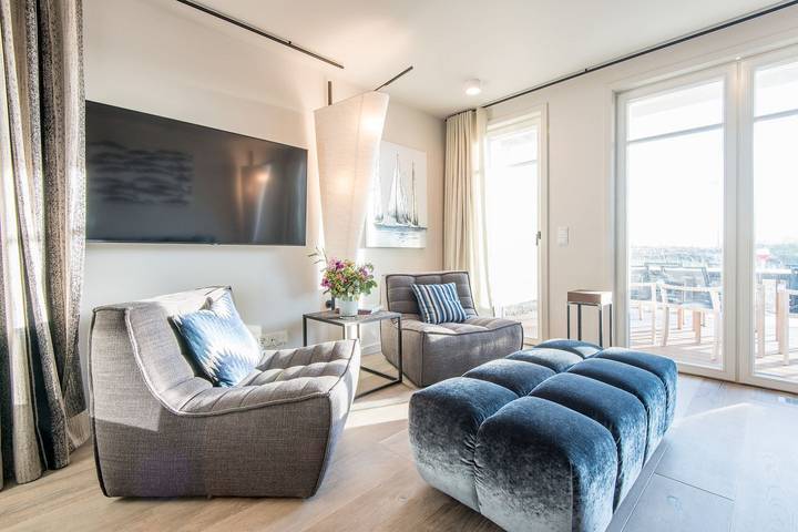 Ferienhaus mit Meerblick für 8 Personen, mit Balkon und Sauna auf Sylt - 4