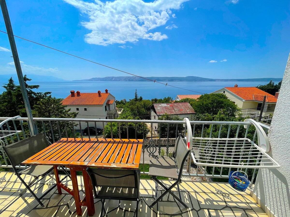 Ganze Wohnung, Apartment Sams 3 in Plaža Bribirska obala, Novi Vinodolski