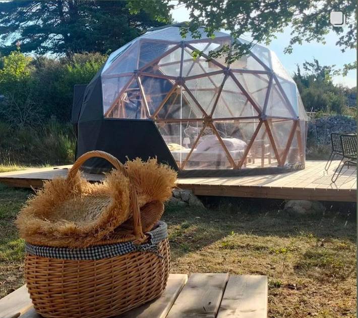 Tente pour 3 personnes, avec terrasse et jacuzzi dans les Alpes maritimes - 3