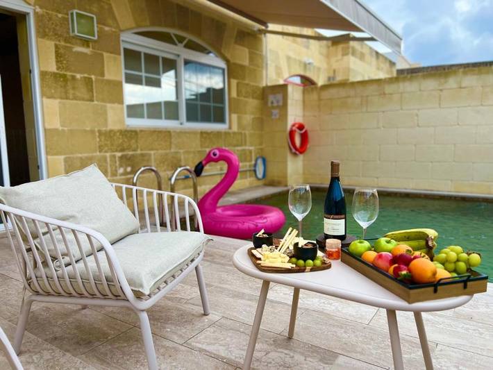 Casa na fazenda para 4 pessoas, com Terraço e Vista em Malta
