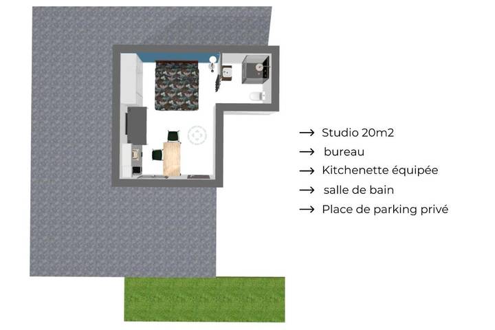 Gîte pour 2 personnes, avec jardin et vue à Mulsanne - 2