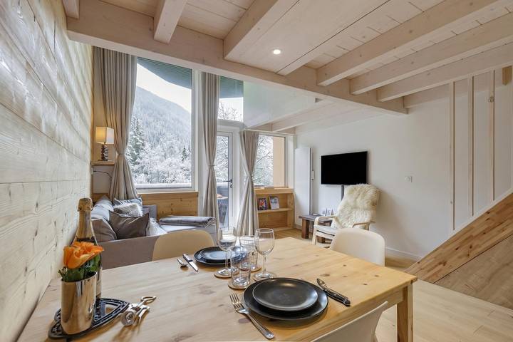 Gîte pour 2 personnes, avec balcon, adapté aux familles dans Argentière - 4