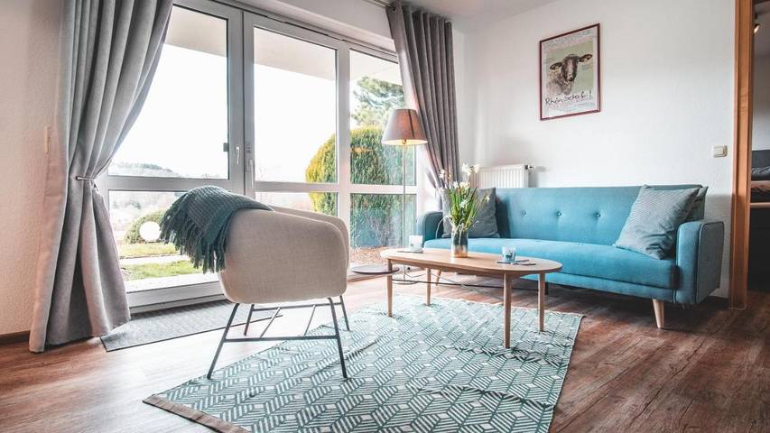 Ferienwohnung für 5 Personen, mit Balkon und Terrasse sowie Garten und Sauna in Gersfeld - 3