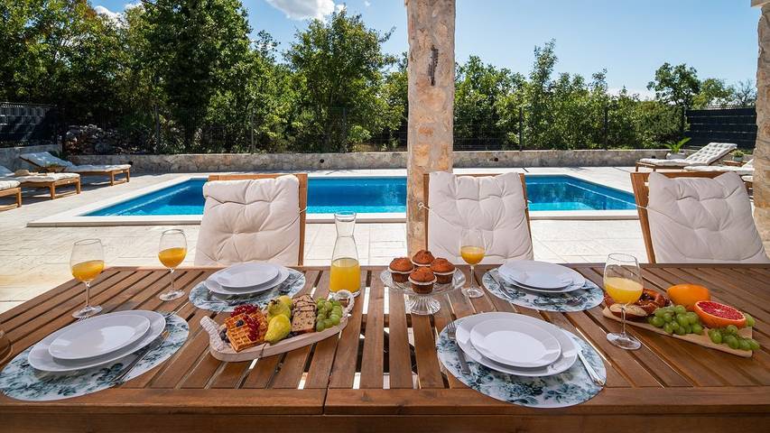 Villa mit pool für 8 Personen, mit Pool und Garten sowie Terrasse, mit Haustier in Marina - 3