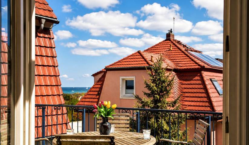 Vakantiewoning voor 4 personen, met Balkon en Tuin in Warnemünde