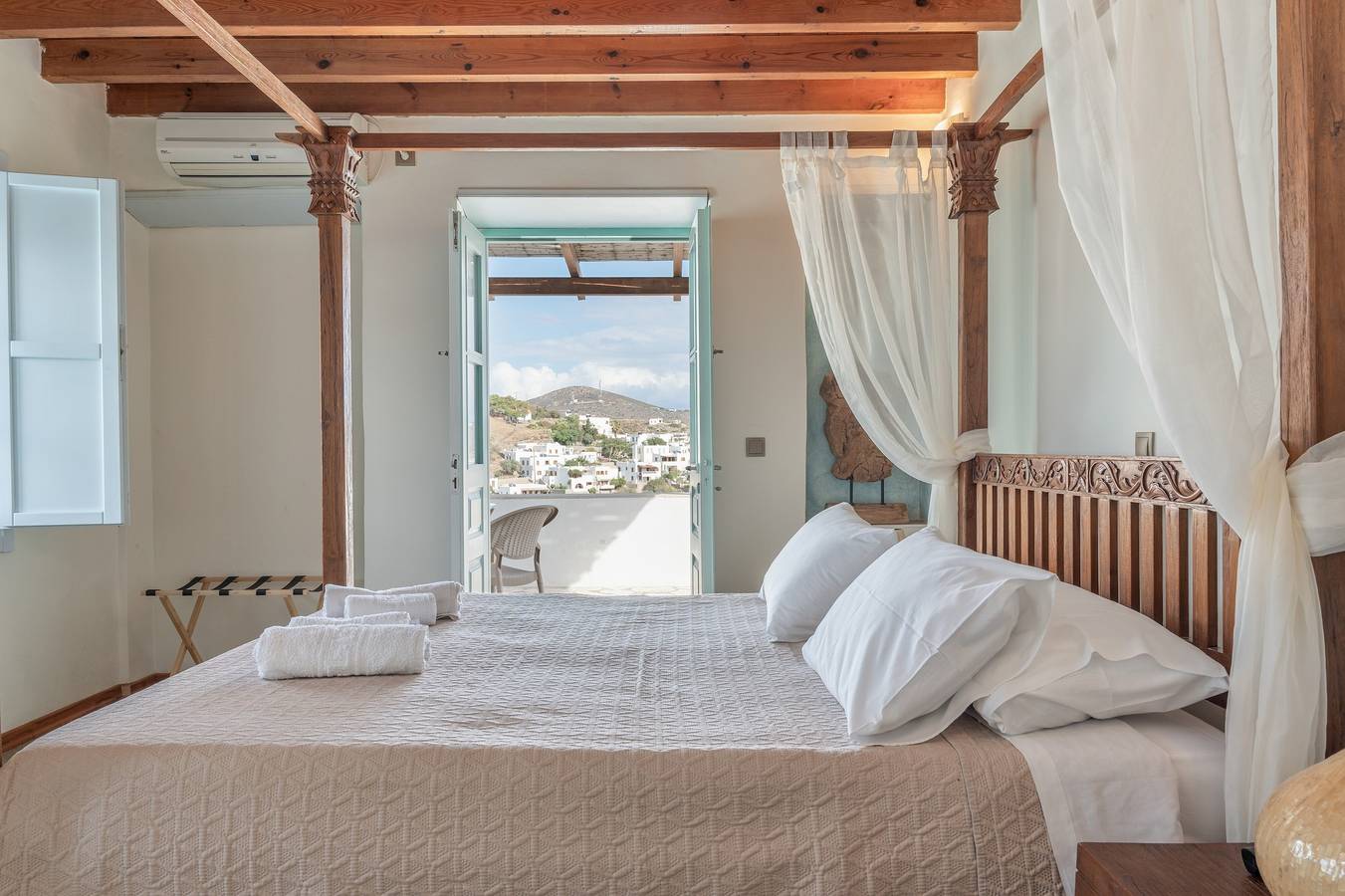 Room 'Double Sea View No 2' with Sea View, Wi-Fi and Air Conditioning in Skala (Patmos), Dodecanese