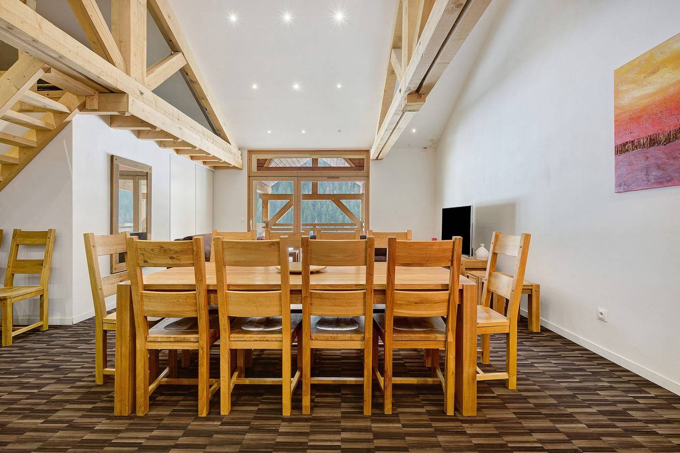 Ganze Wohnung, Appartement „Duplex Grand Renard“ mit Bergblick, Balkon und Wlan in Paradiski