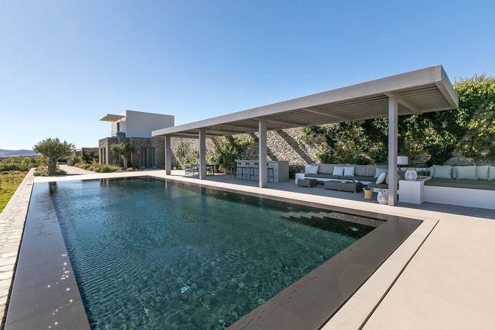 Villa voor 6 personen, with balkon and tuin as well as uitzicht op zee in Aliki