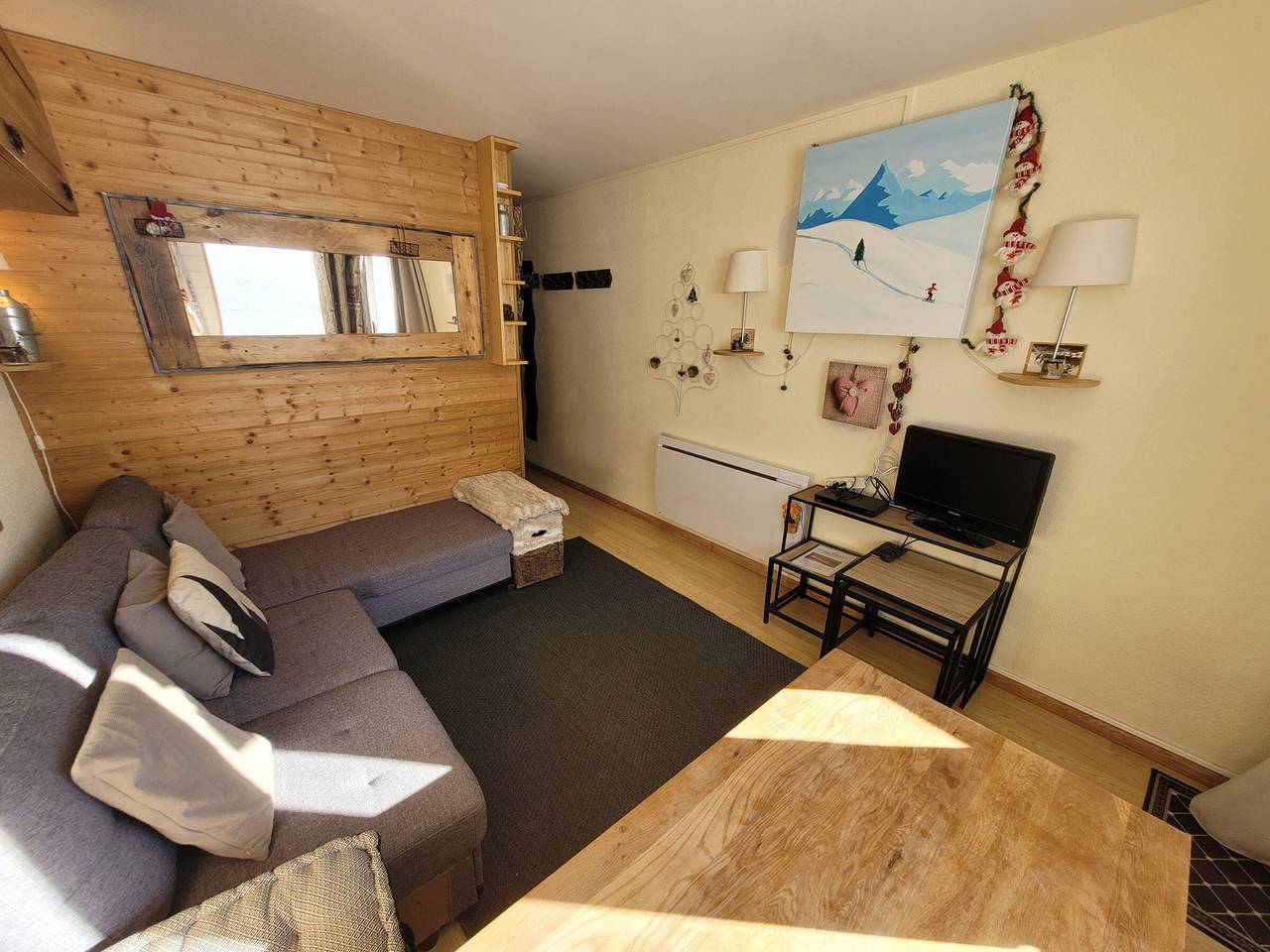 Entire studio, Renovated studio 3/4 pers · South balcony · Ski-in/ski-out in La Plagne, Aime-la-Plagne