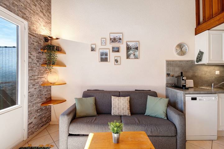 Ganze Wohnung, Duplex-Apartment 'Les Ormes-Manigod-La Clusaz' mit Bergblick und Balkon in Manigod, Annecy und Umgebung