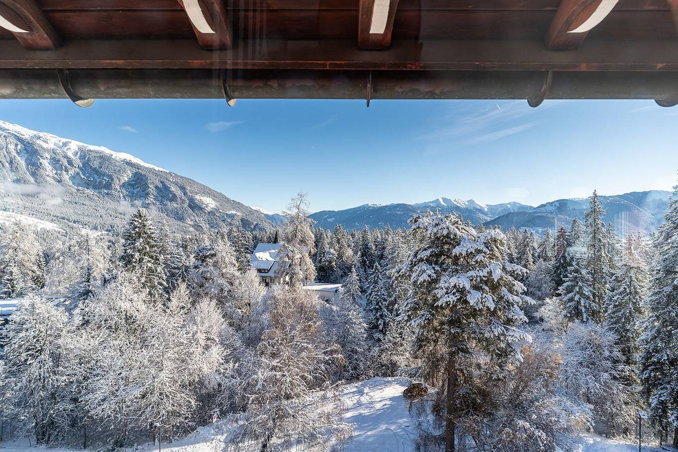 Ganze Wohnung, Luxus-Apartment, 135 m², über den Dächern von Flims, 3 Etagen im Jugendstilhaus in Flims-Dorf, Flims