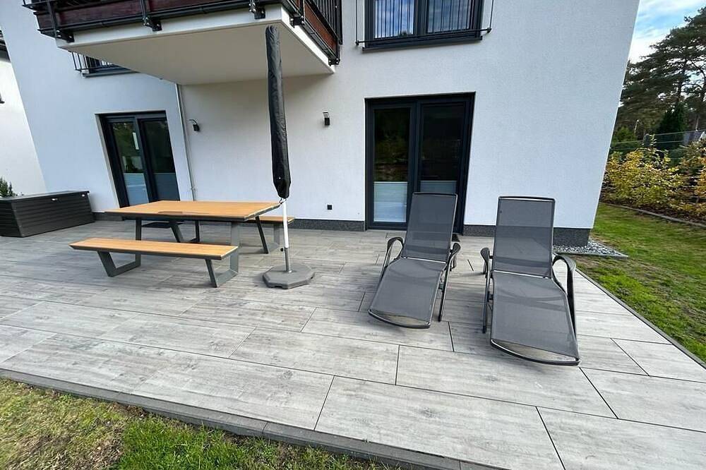 Exklusive Ferienwohnung bei Berlin, bis 5 Gäste, Große Terrasse, Garten, foto 12
