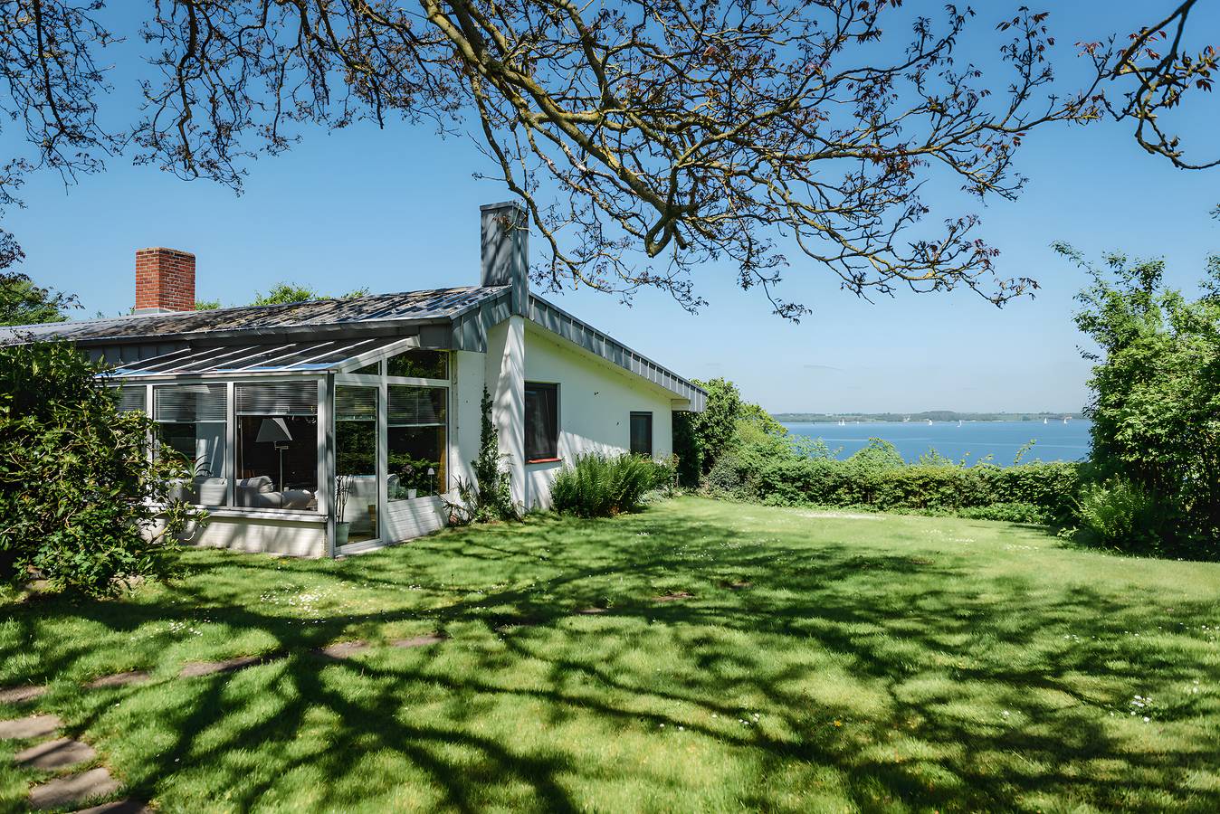 Maison de vacances 'Hanghaus Am Meer' avec vue sur la mer, terrasse privée et Wi-Fi in Langballig, Flensburger Förde