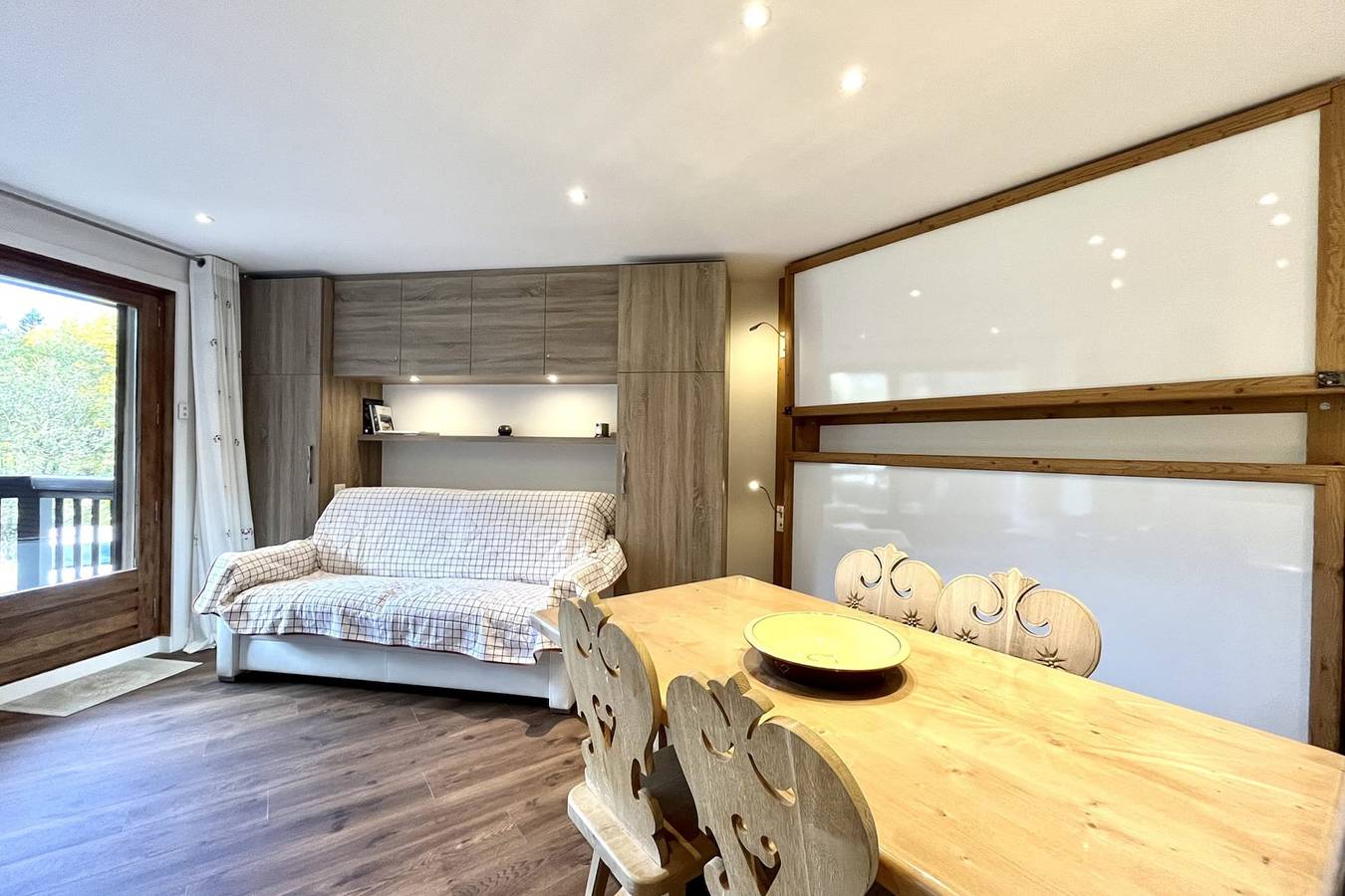 Gehele studio, Studio voor 3 personen met balkon in Megève, Pays du Mont-Blanc