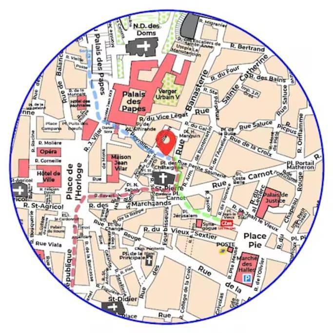 Gîte pour 2 personnes, avec balcon et vue dans Palais des Papes - 3