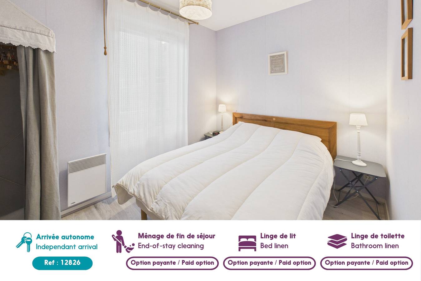 Apartamento entero, Vue mer, plage à pied, bel appart pour 4 in Pléneuf-Val-André, Côte d’Émeraude