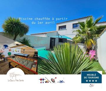 Location de vacances pour 8 personnes, avec piscine et jardin à Sainte-Soulle