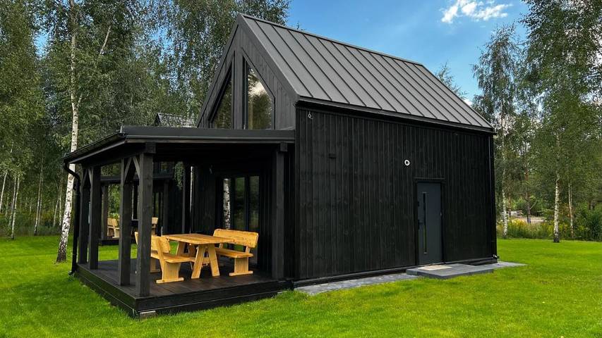 Domek letniskowy dla 6 osób, z ogród i widok oraz sauna i taras, zwierzęta dozwolone na Podlasie