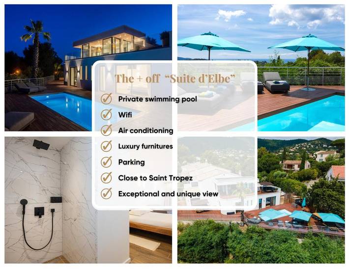 Chambre d’hôte pour 2 personnes, avec piscine ainsi que terrasse et vue à La Croix-Valmer - 2