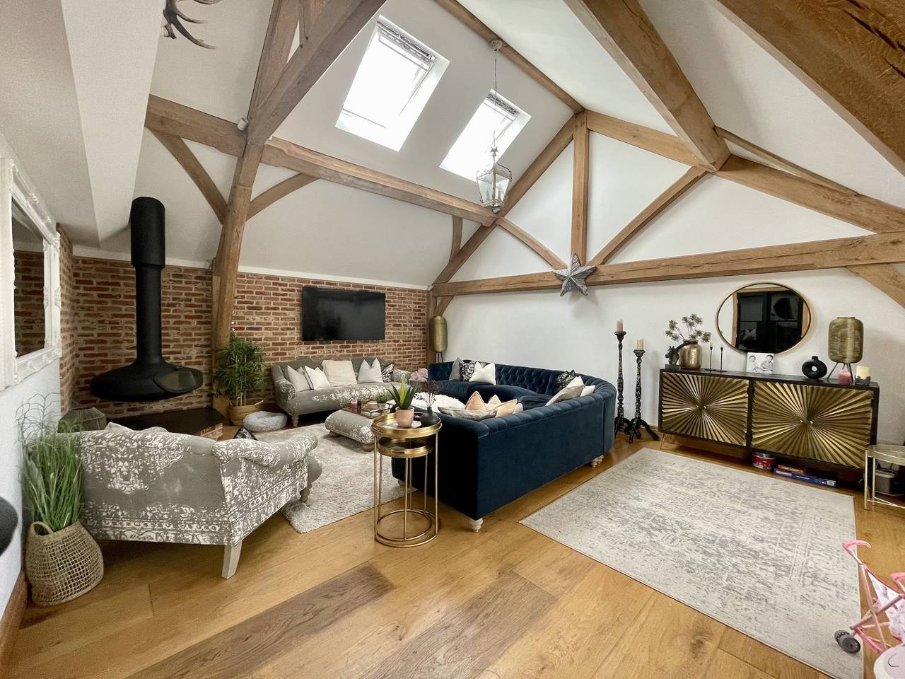 Open plan barn conversion in Herefordshire in Herefordshire