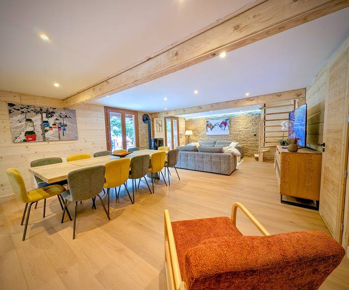 Chalet 'Valentine' mit Bergblick, privater Terrasse und Wi-Fi in Mont-de-Lans, Les Deux Alpes