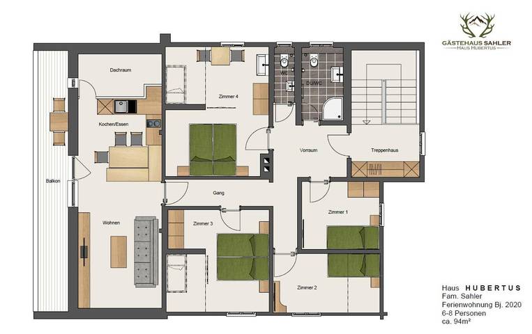 Gîte pour 8 personnes, avec jardin et vue dans Partenen - 3