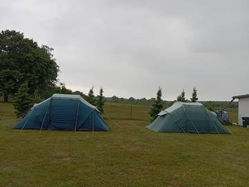 Zelt für 3 Personen, mit Garten und Pool sowie Kinderpool und Ausblick in Ostseeküste Polen