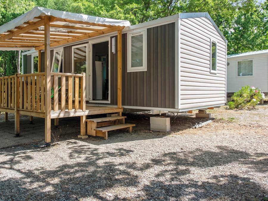 Camping le Domaine de Chanteraine   - Stacaravan 6 personen - aankomst op zaterdag in Aiguines, Regionaal natuurpark van de Verdon