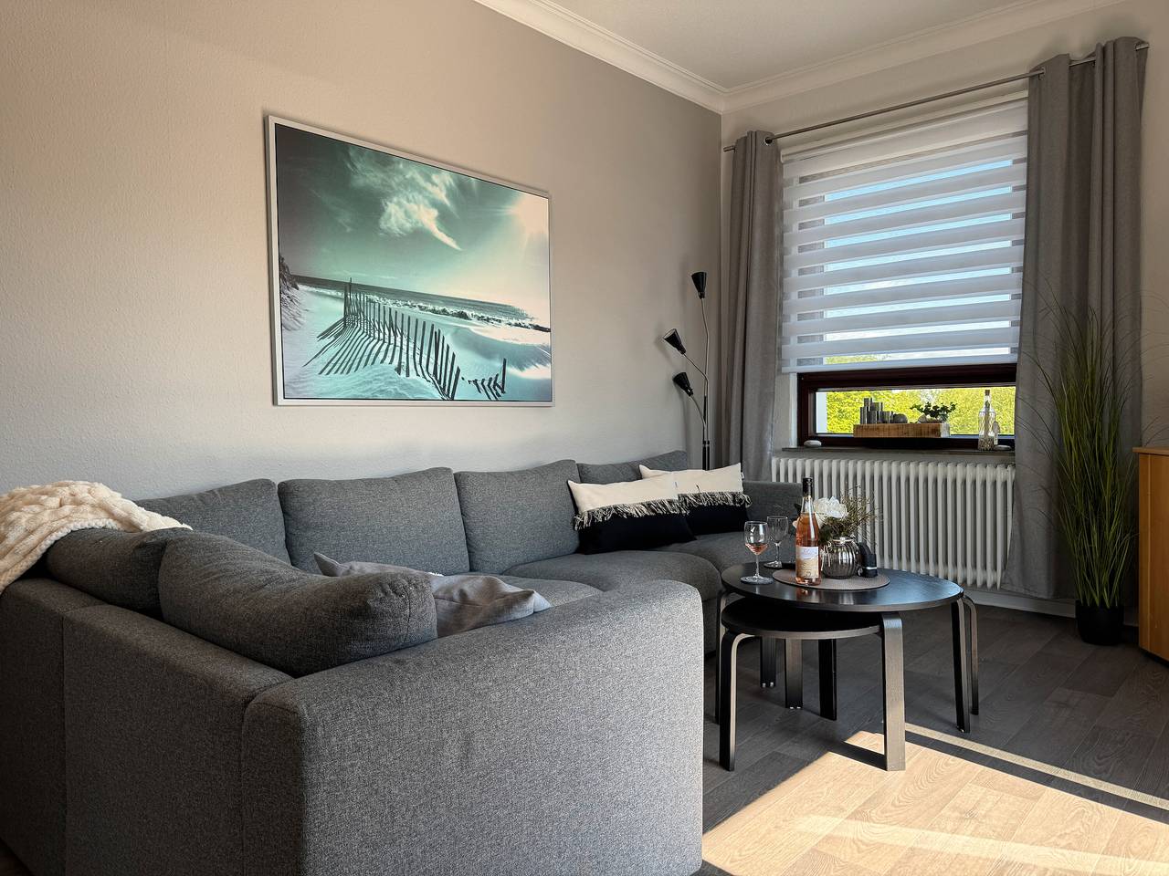 Ganze Wohnung, Apartment 'Fewo Strandperle' mit Gemeinschaftsgarten und Wlan in Tossens, Butjadingen