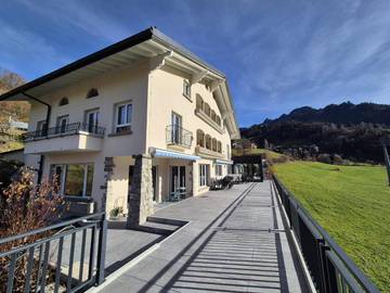 Gîte pour 3 personnes, avec vue et terrasse, animaux acceptés dans Charmey