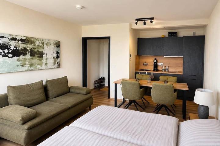 Ferienwohnung für 4 Personen, mit Balkon und Pool sowie Sauna