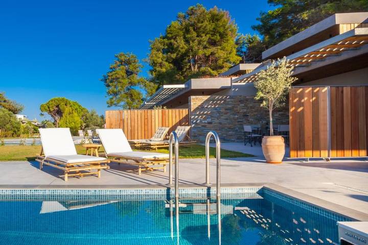 Villa für 4 Personen, mit Ausblick und Garten sowie Pool in Chalkidiki - 4