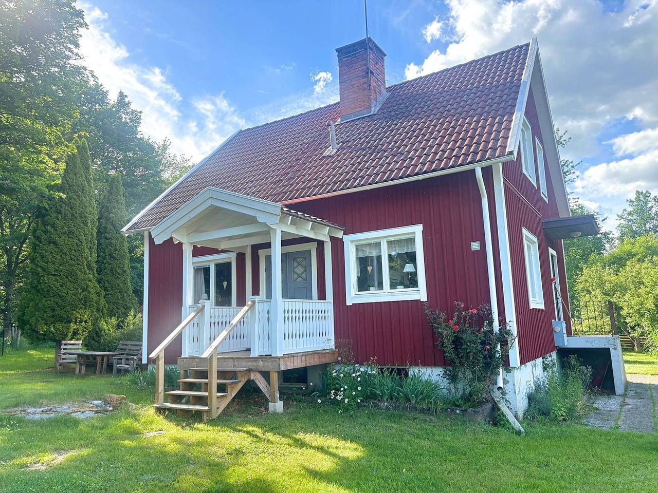 Hus Hornsö – Ferienhaus im schwedischen Stil im Naturpark Småland in Högsby