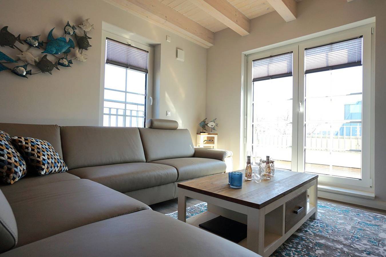 Ganze Wohnung, Nordseeluft und Wellenrauschen in Hafen Büsum, Büsum