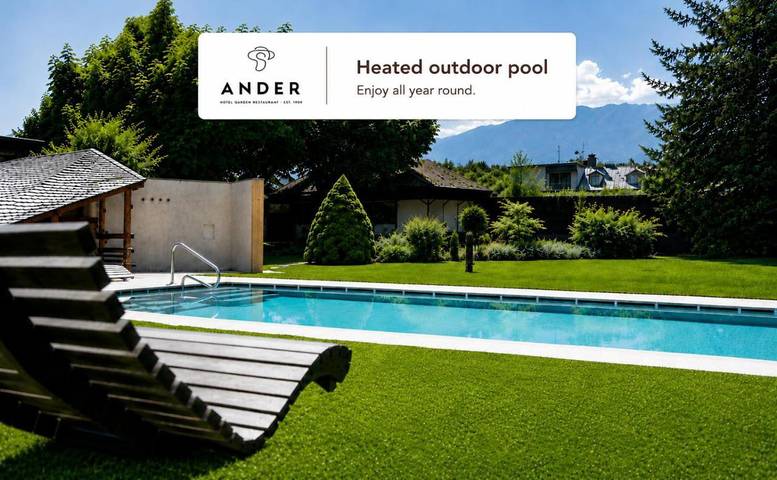 Hotel für 4 Personen, mit Pool und Ausblick sowie Garten und Sauna, kinderfreundlich in Bruneck