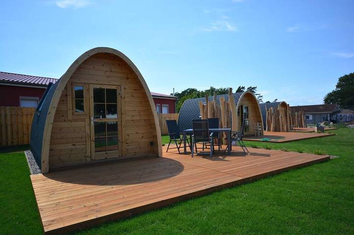 Blockhütte für 2 Personen, mit Garten, mit Haustier am Salzhaff - 4