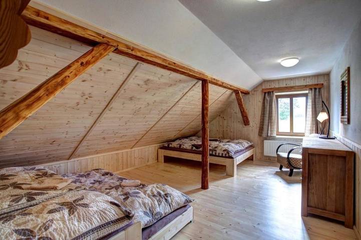 Ferienhaus für 14 Personen, mit Pool und Ausblick sowie Sauna und Garten, mit Haustier im Böhmerwald - 4