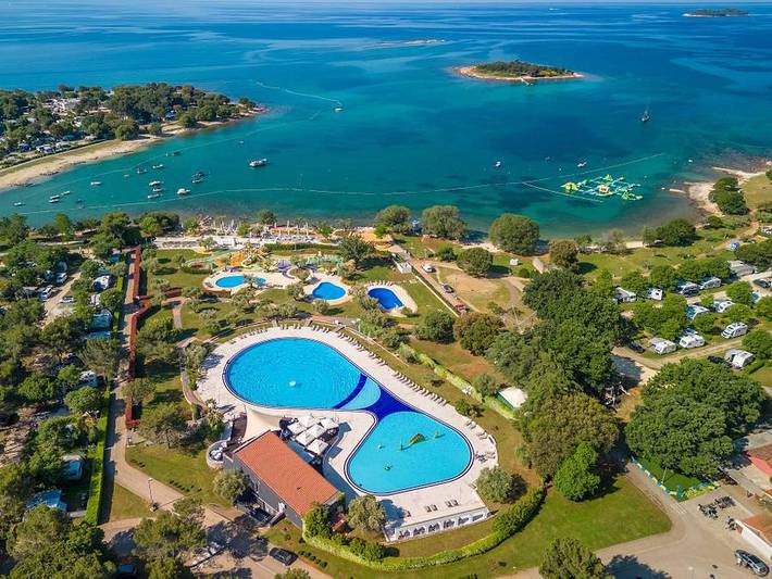Camping voor 5 personen, met kinderzwembad in Istrië